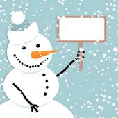 Christmas Snowman Borders Free Happy Snowman Christmas Card