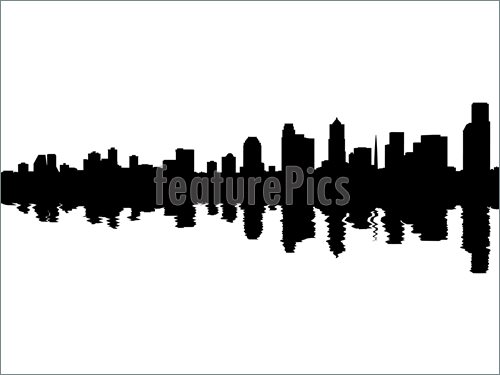 Seattle Skyline Clip Art Book Covers