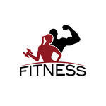 Man And Woman Of Fitness Silhouette Character Vector Design Template