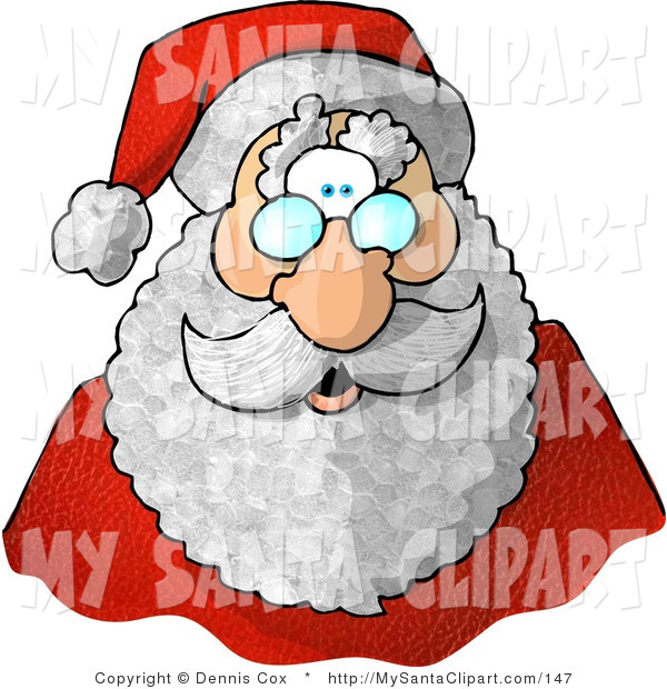 Santa Claus Hat With A Smiling Face Coloring Page