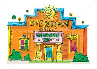 Restaurante Mexicano Dibujos Animados Vectores En Stock   Clipart Me