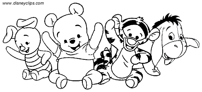 Baby Winnie The Pooh Coloring Pages 2