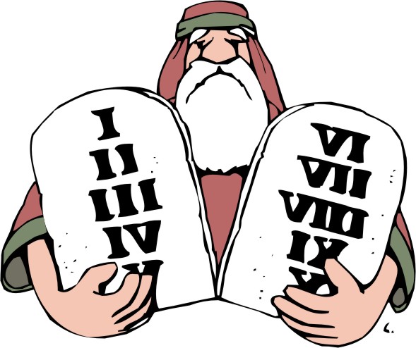Clipart   Moses With The Ten Commandments 2