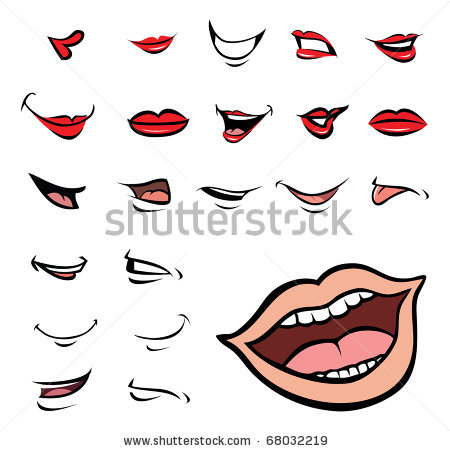 Cartoon Mouth Expressions Clipart