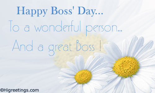 Sweet Ecard To Wish Your Boss Happy Boss S Day  Send This Boss S Day