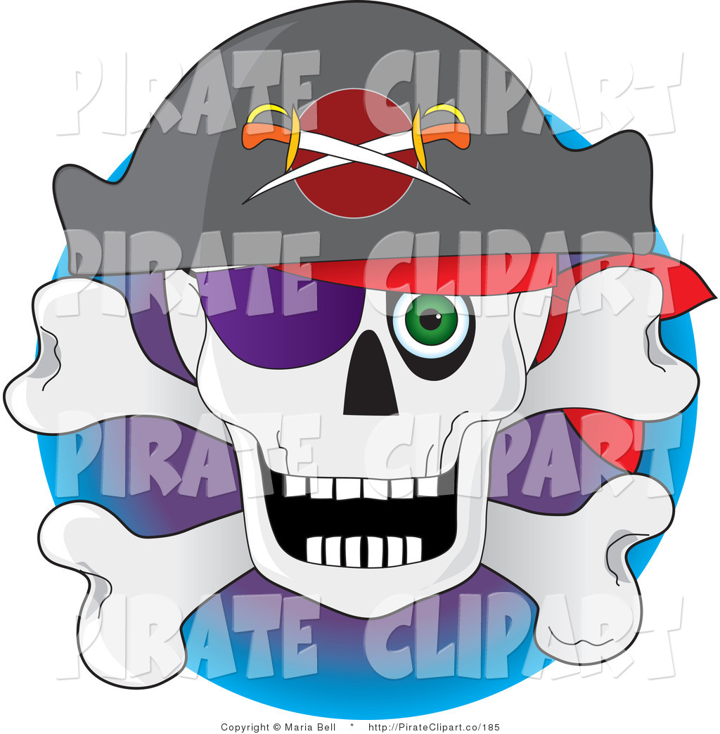 Vector Clip Art Of A Pirate S Skull And Crossbones With A Hat Eye