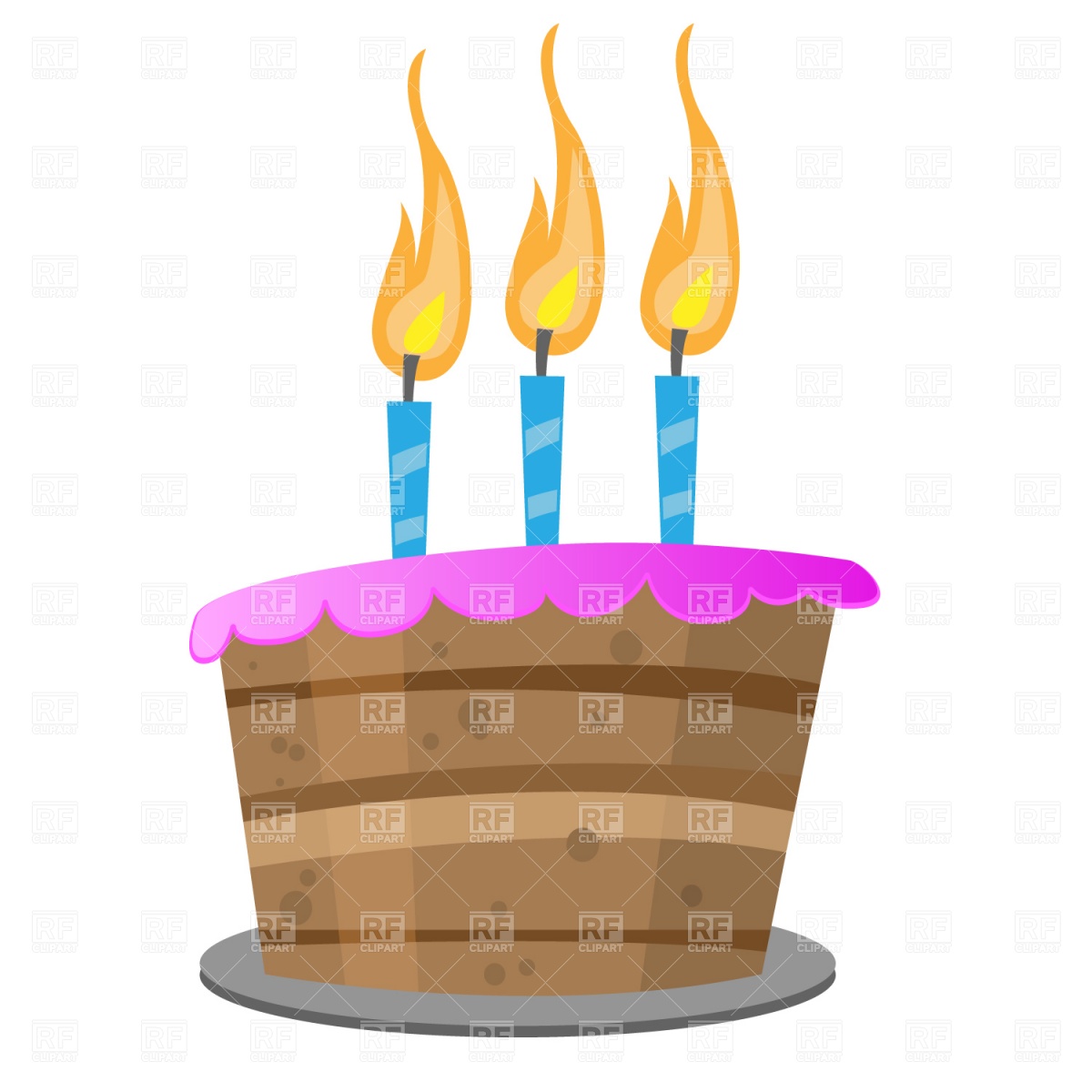 Birthday Cake With Candles 871 Food And Beverages Download Royalty