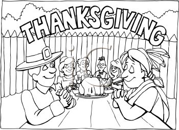 First Thanksgiving Dinner Clip Art Images   Pictures   Becuo