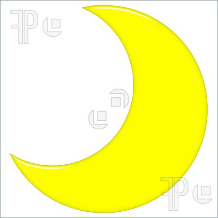 Moon Isolated In White Yellow Moon Clipart Yellow Moon Clipart