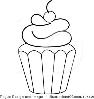 Download Vector About Cupcake Outline Clip Art Item 1  Vector Magz
