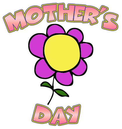 Mom Clipart Mom Flowers Jpg Mom Text With Red Hearts Mom Mom Clip Art