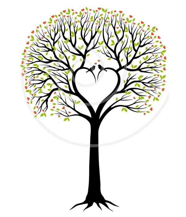 Love Tree Clip Art For The Cover Of My Record Keeping Journal   5 00
