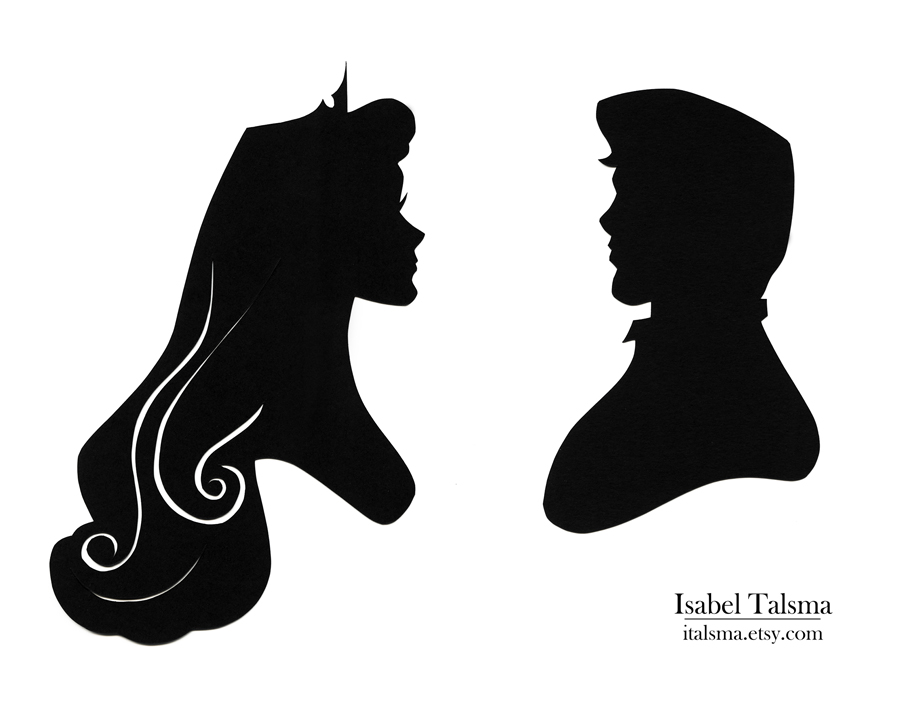 Once Upon A Dream Handcut Paper Silhouettes Of      This And That
