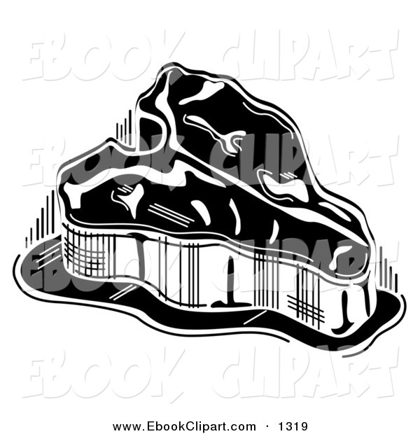 Vector Clip Art Of A Black And White Thick T Bone Steak By Andy